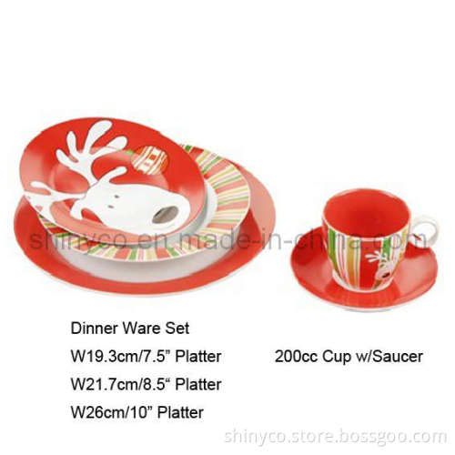 30PCS Porcelain Dinner Set (Style#3455)